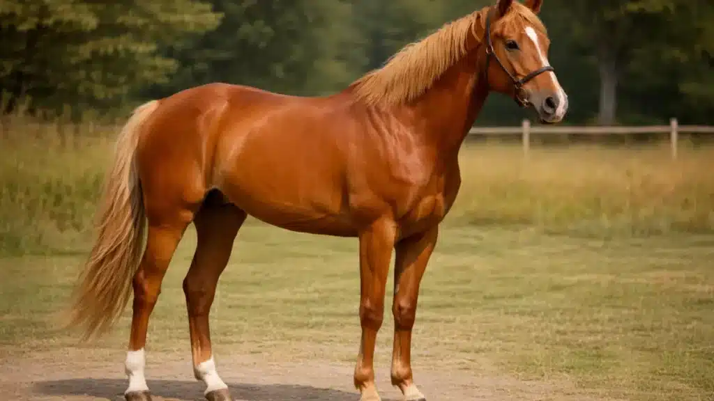 maść kasztanowata pełen plan